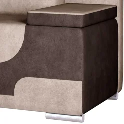Wohnen Betten|Sofas<Federkern-Funktionssofa in Beige und Braun - Vallarta