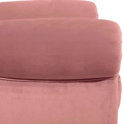 Wohnen Sessel<Federkern-Ohrensessel in Rosa und Nussbaum Braun - Masiela