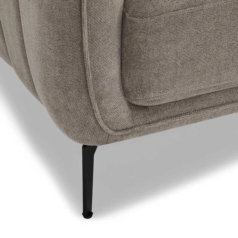 Wohnen Sofas<Federkernsofa in Beige Stoffbezug - Ordinia