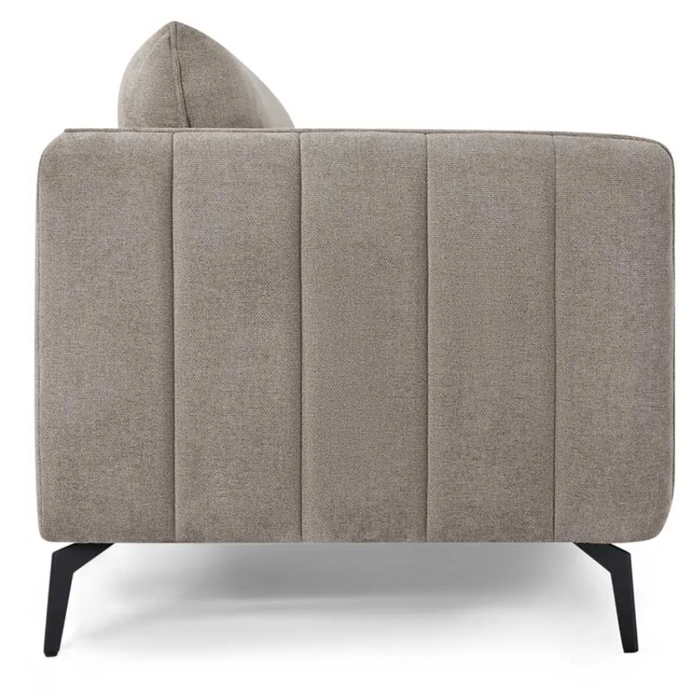 Wohnen Sofas<Federkernsofa in Beige Stoffbezug - Ordinia