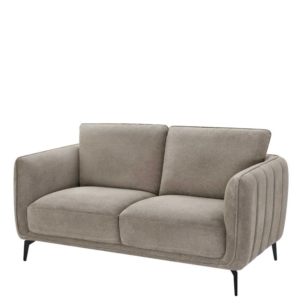 Wohnen Sofas<Federkernsofa in Beige Stoffbezug - Ordinia