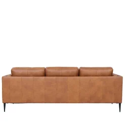 Wohnen Sofas<Federkernsofa in Leder Cognac Braun - Lespavo