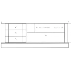 Wohnen Tv & Hifi-Möbel|Lowboards<Fernseh Unterschrank Sibiuta im Landhausstil