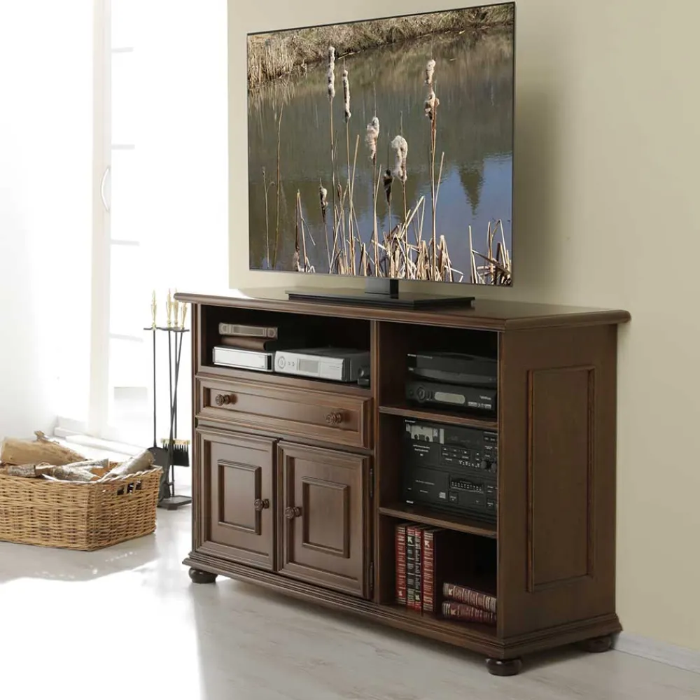 Wohnen Tv & Hifi-Möbel<Fernseher Unterschrank in Walnussfarben - Manicos