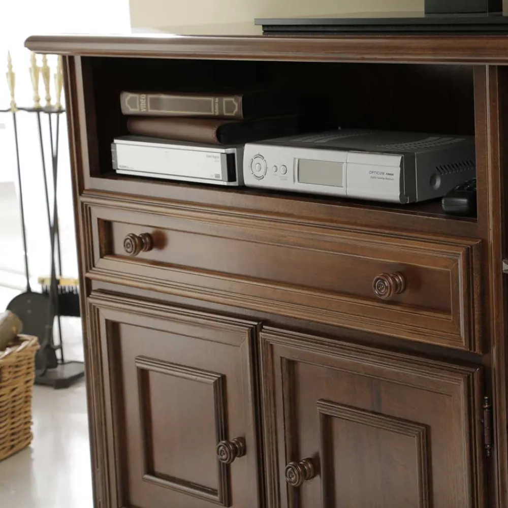 Wohnen Tv & Hifi-Möbel<Fernseher Unterschrank in Walnussfarben - Manicos