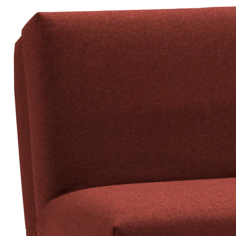 Wohnen Sofas<Flachgewebe Bettcouch in Dunkelrot & Alu - Carlive