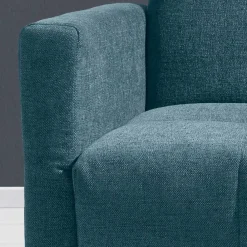 Wohnen Betten|Sofas<Flachgewebe Bettcouch in Petrol Blau - Vlatkura