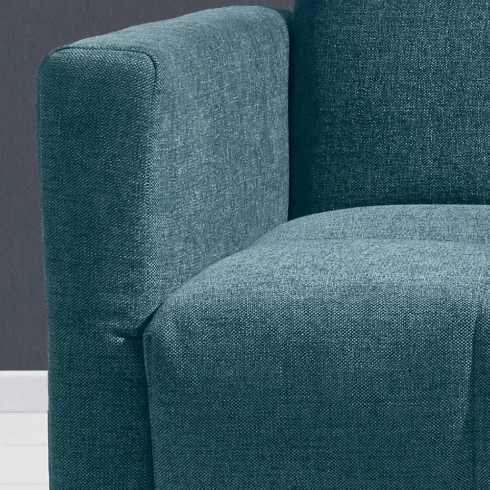 Wohnen Betten|Sofas<Flachgewebe Bettcouch in Petrol Blau - Vlatkura