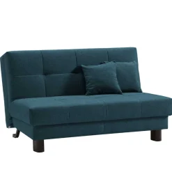 Wohnen Sofas<Flachgewebe Klappsofa in Petrol Blau - Katrona