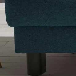 Wohnen Sofas<Flachgewebe Klappsofa in Petrol Blau - Katrona