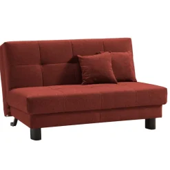 Wohnen Betten|Sofas<Flachgewebe Schlafsofa in Dunkelrot - Ciabeta
