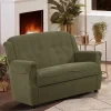 Wohnen Sofas<Flockstoff Couch in Dunkelgrün - Ramira