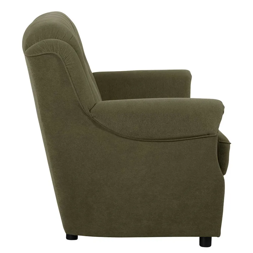 Wohnen Sofas<Flockstoff Couch in Dunkelgrün - Ramira