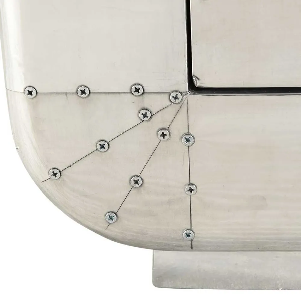 Wohnen Garderoben<Flugzeug Design Flurmöbel aus Alu - Pilot (vierteilig)