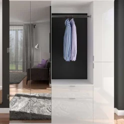 Wohnen Garderoben<Flur Möbelblock kompakt 152x193x34 cm - Ejulia (dreiteilig)