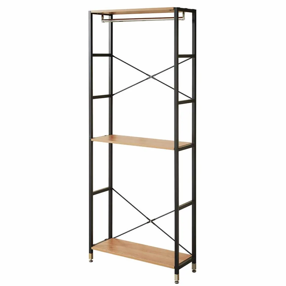 Wohnen Garderoben<Flur Regal Garderobe mit zwei Kleiderstangen - Vilettra