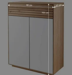 Wohnen Garderoben<Flureinrichtung aus Asteiche Massivholz - Zonga (sechsteilig)