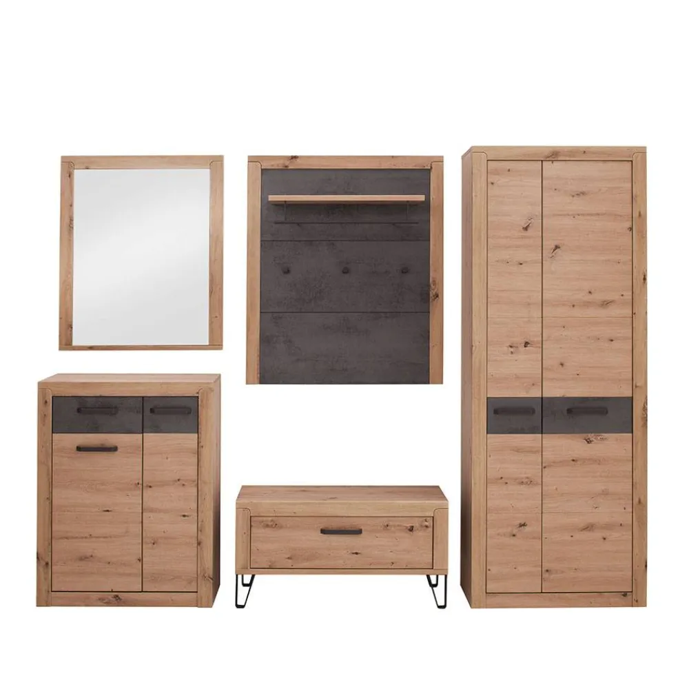 Wohnen Garderoben<Flureinrichtung Komplettset modern - Carry (fünfteilig)