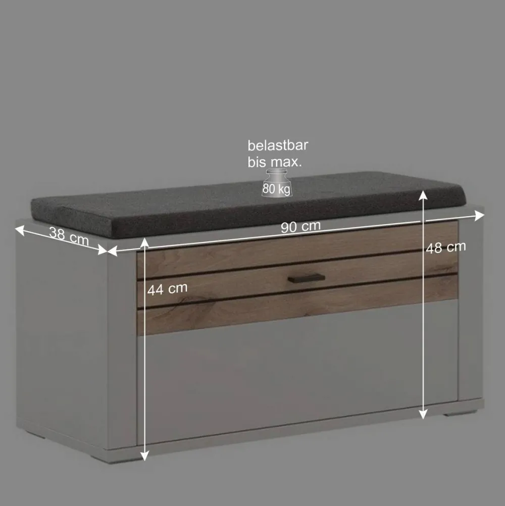 Wohnen Garderoben<Flureinrichtung Komplettset modern - Ballina (fünfteilig)