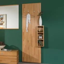 Wohnen Garderoben<Flurgarderobe Wislama aus Kernbuche Massivholz (zweiteilig)
