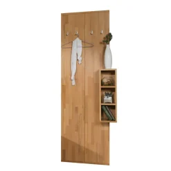 Wohnen Garderoben<Flurgarderobe Wislama aus Kernbuche Massivholz (zweiteilig)