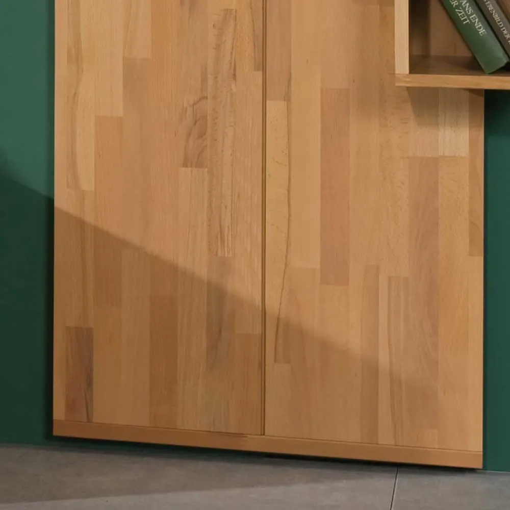 Wohnen Garderoben<Flurgarderobe Wislama aus Kernbuche Massivholz (zweiteilig)