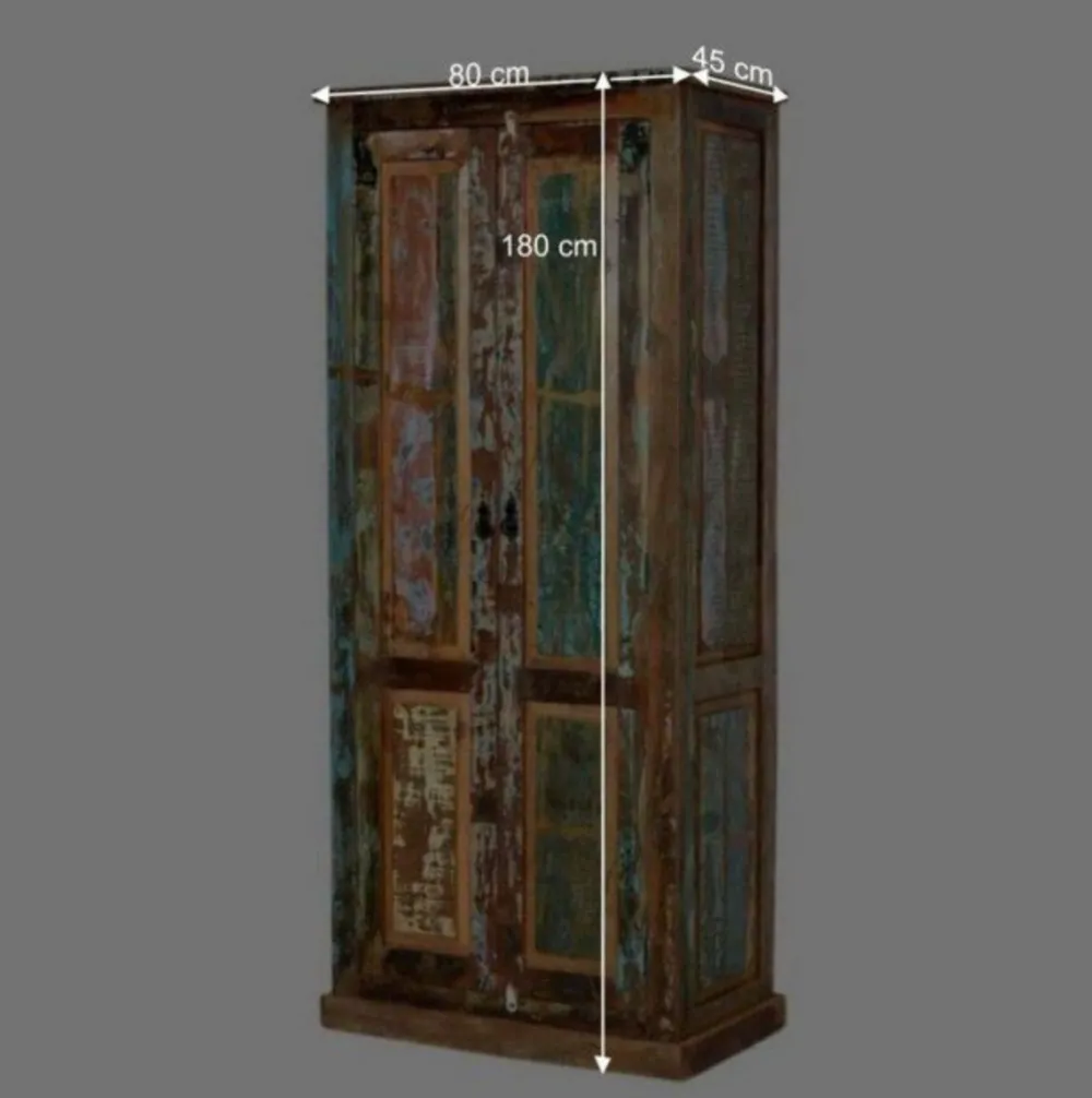 Wohnen Garderoben<Flurgarderobenset Jamaica in Bunt Shabby Chic (sechsteilig)