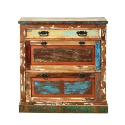 Wohnen Garderoben<Flurgarderobenset Jamaica in Bunt Shabby Chic (sechsteilig)