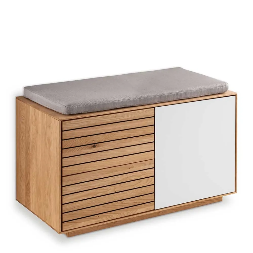 Wohnen Garderoben<Flurmöbel Set aus Asteiche Massivholz - Zonga (fünfteilig)