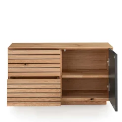 Wohnen Garderoben<Flurmöbel Set aus Asteiche Massivholz - Zonga (fünfteilig)