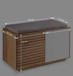 Wohnen Garderoben<Flurmöbel Set aus Asteiche Massivholz - Zonga (fünfteilig)
