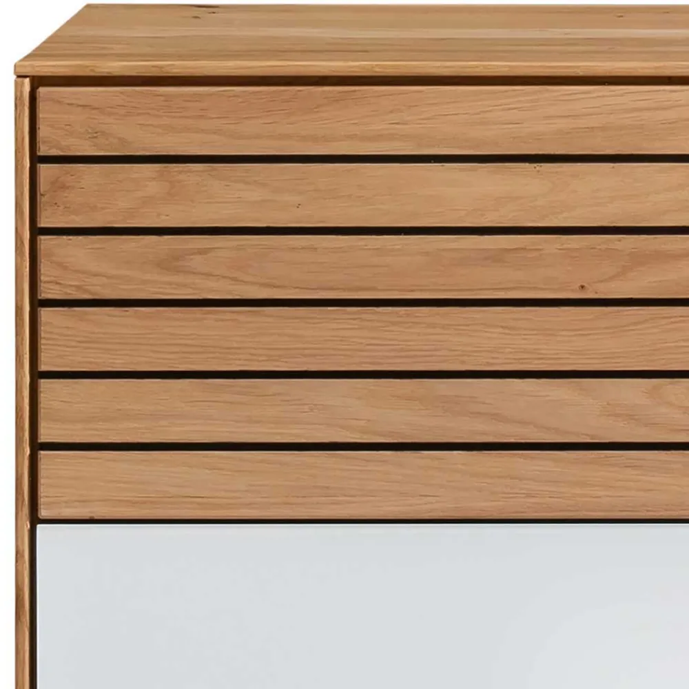 Wohnen Garderoben<Flurmöbel Set aus Asteiche Massivholz - Zonga (fünfteilig)