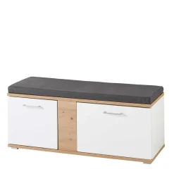 Wohnen Garderoben<Flurmöbel Set in Weiß & Wildeiche - Symbrosia (fünfteilig)
