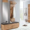Wohnen Garderoben<Flurmöbel Set Macusos aus Balkeneiche Massivholz (dreiteilig)