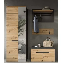 Wohnen Garderoben<Flurmöbel Set modern - Norja (vierteilig)
