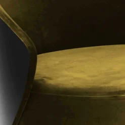 Wohnen Sessel<Frei stellbarer Velours Sessel in Gold Gelb - Durense
