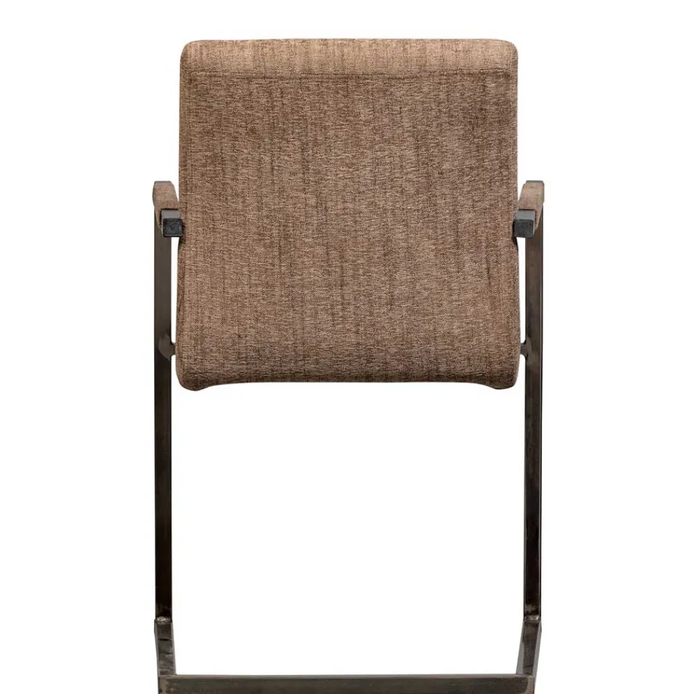 Wohnen Sessel|Stühle<Freischwinger Armlehnenstuhl in Braun meliert - Sicilia (2er Set)