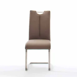 Wohnen Sessel<Freischwinger in Cappuccino Braun - Ennya (2er Set)