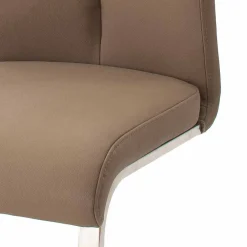Wohnen Sessel<Freischwinger in Cappuccino Braun - Ennya (2er Set)