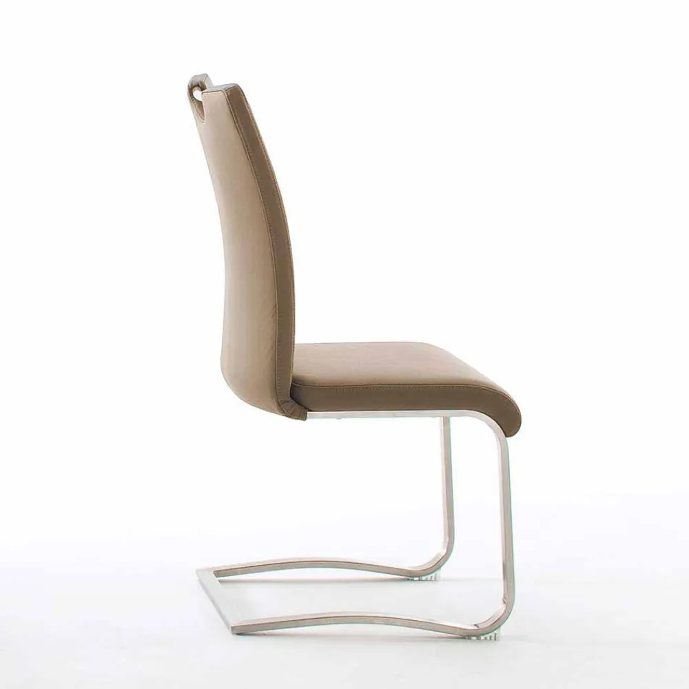 Wohnen Sessel<Freischwinger in Cappuccino Braun - Ennya (2er Set)