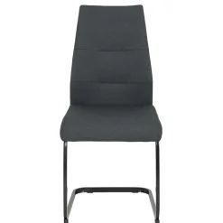 Wohnen Sessel|Stühle<Freischwingerstühle in Anthrazit & Schwarz - Wady (Set)