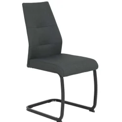 Wohnen Sessel|Stühle<Freischwingerstühle in Anthrazit & Schwarz - Wady (Set)