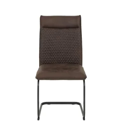 Wohnen Sessel<Freischwingerstühle in Braun Microfaser - Francara (Set)