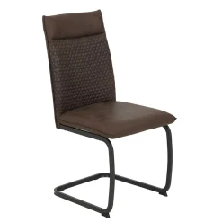 Wohnen Sessel<Freischwingerstühle in Braun Microfaser - Francara (Set)
