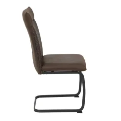 Wohnen Sessel<Freischwingerstühle in Braun Microfaser - Francara (Set)