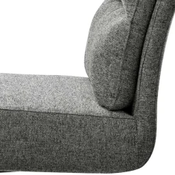 Wohnen Sessel|Stühle<Freischwingerstühle in Grau Strukturstoff - Pizaras (2er Set)