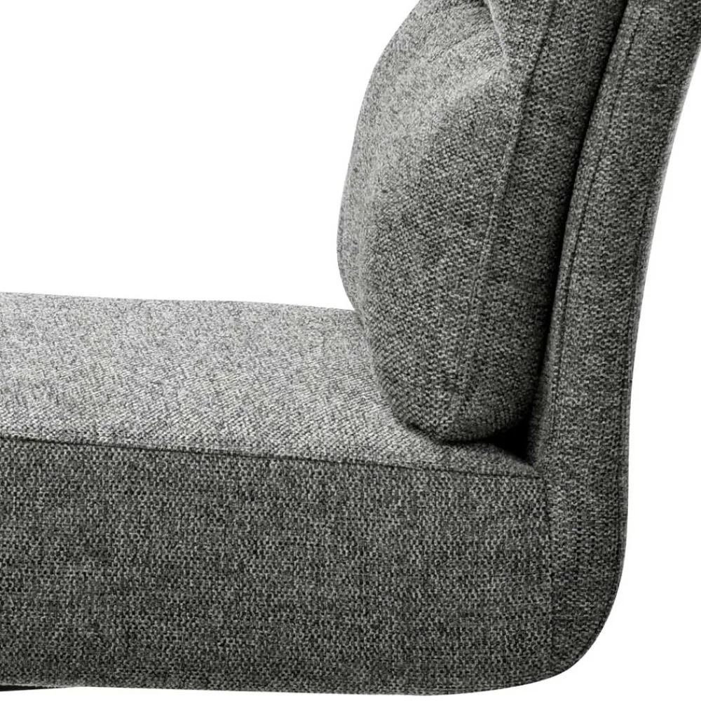 Wohnen Sessel|Stühle<Freischwingerstühle in Grau Strukturstoff - Pizaras (2er Set)