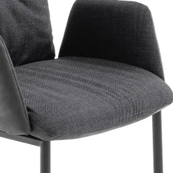 Wohnen Sessel|Stühle<Freischwinger-Tischsessel in Anthrazit - Jamesson (2er Set)