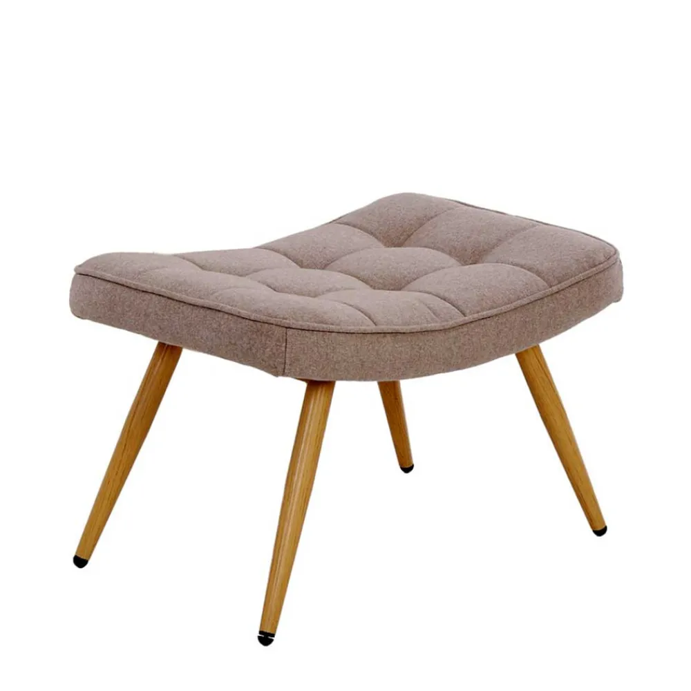 Wohnen Hocker<Fußhocker in Beige und Holzoptik - Trees