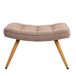 Wohnen Hocker<Fußhocker in Beige und Holzoptik - Trees